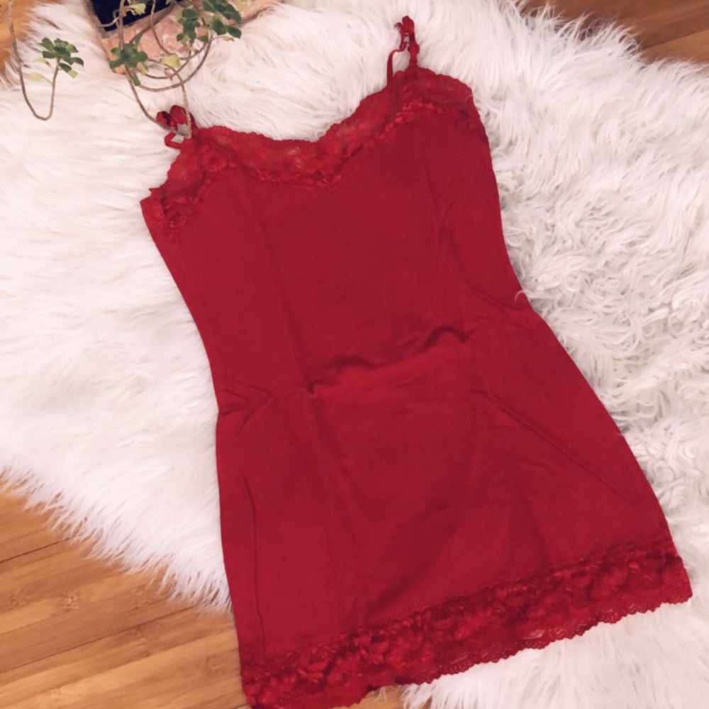 Red Lace Tanktop